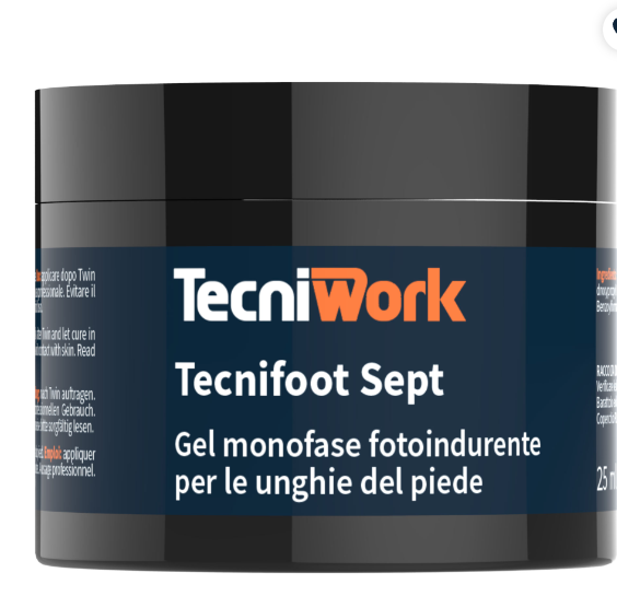 TecniFoot Sept gel monofásico automodelador e fotoendurecível 25 ml