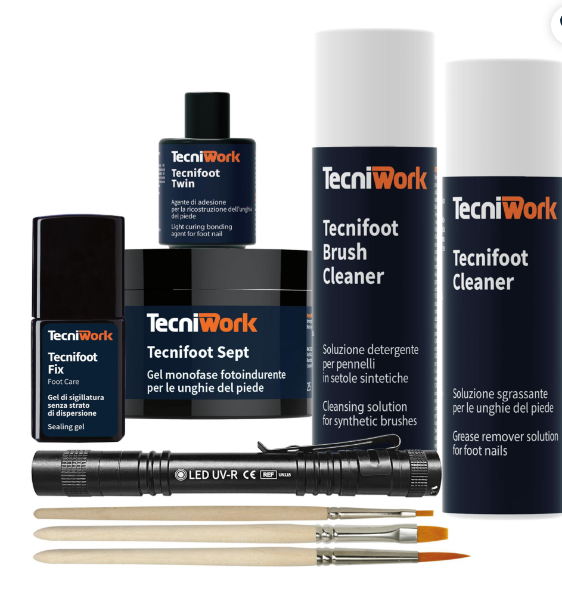 Sistema completo de reconstrução de unhas Tecnifoot Set