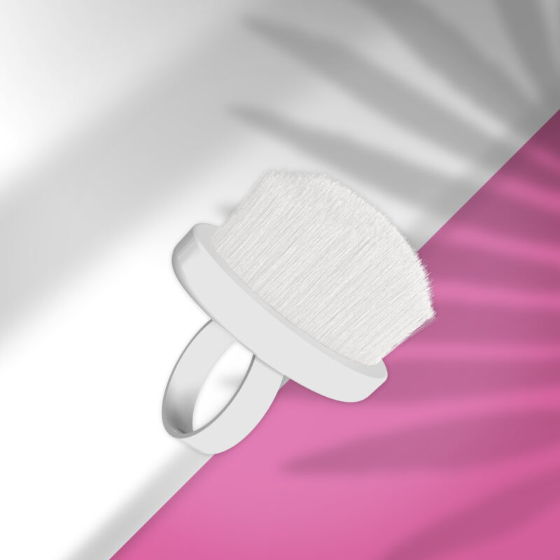 Escova de manicure EXPERT 03 para remoção de pó mini (10 unidades)