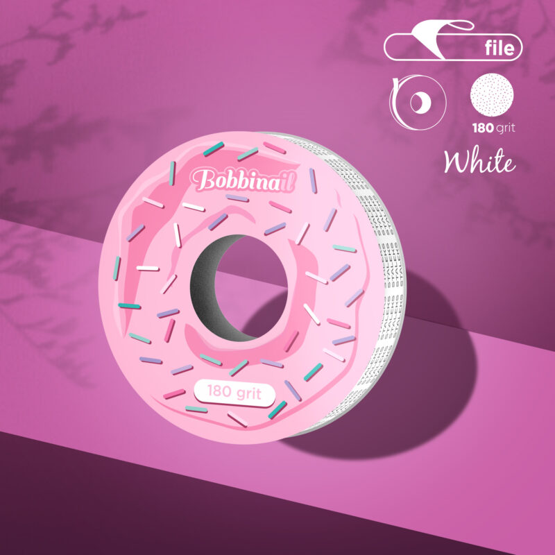 Recarga para bobina de plástico Donut - fita de lima descartável adesiva EXPERT grão 180