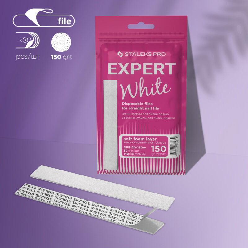 Fitas descartáveis adesivas (base suave) para a lima reta EXPERT 20 grão 150 (30 unid.)