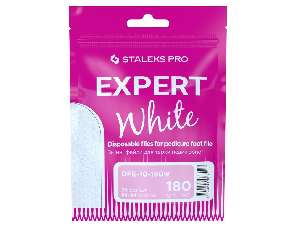 Fitas descartáveis adesivas para a base de lima de pedicura EXPERT 10 grão 180 (30 unid.)