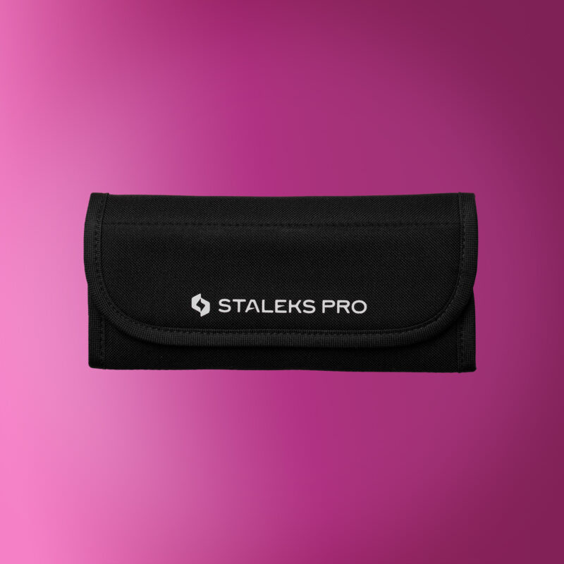 Estojo de tecido para ferramentas profissional Staleks Pro (10 compartimentos)