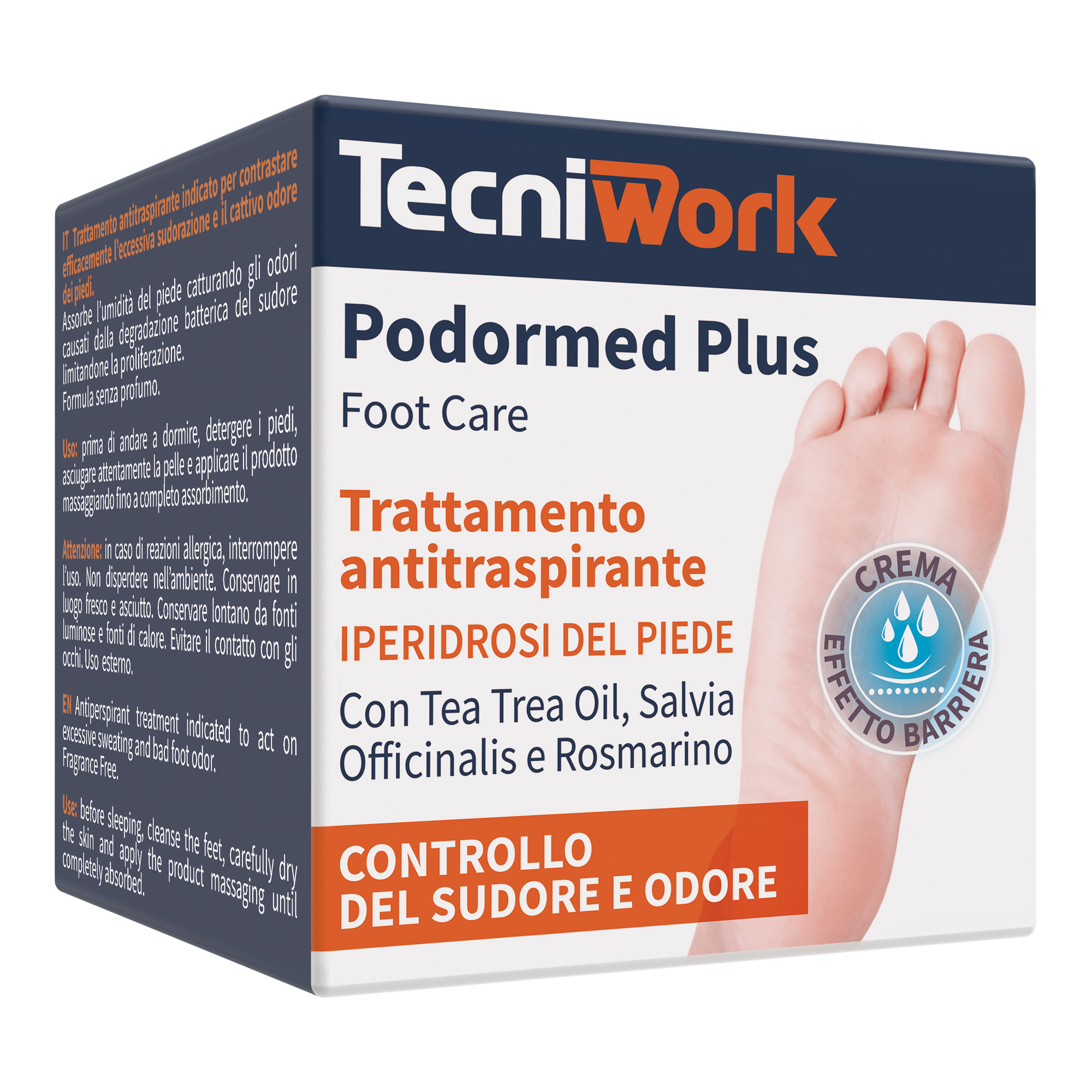 Tratamento antitranspirante para os pés em creme Podormed Plus 75 ml - Image 2