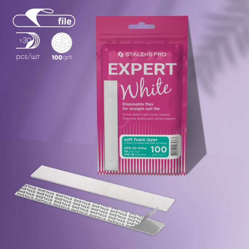Fitas descartáveis adesivas (base suave) para a lima reta EXPERT 20 grão 100 (30 unid.)