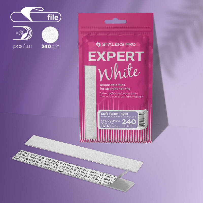 Fitas descartáveis adesivas (base suave) para a lima reta EXPERT 20 grão 240 (30 unid.)