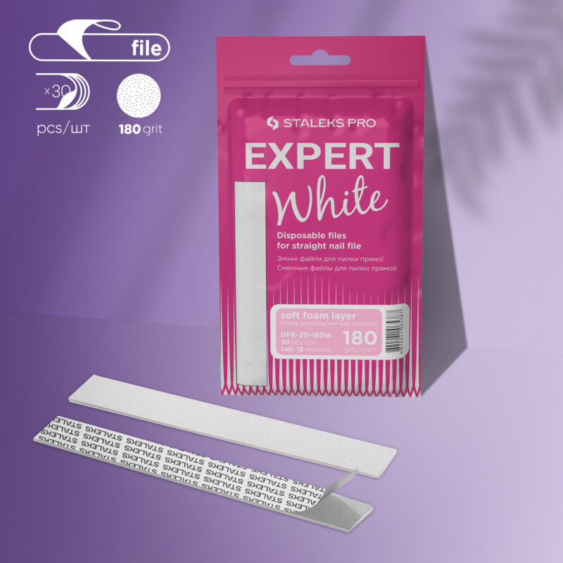 Fitas descartáveis adesivas (base suave) para a lima reta EXPERT 20 grão 180 (30 unid.)