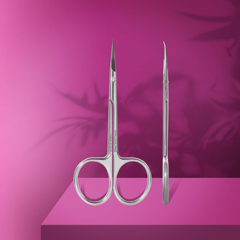 Tesoura de cutículas profissional com gancho EXPERT 51 TIPO 3