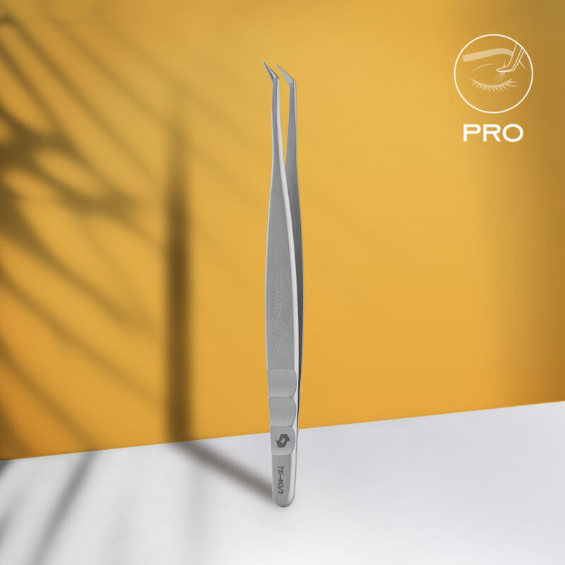 Pinça para pestanas profissional EXPERT 40 TIPO 1 (em forma de L, 50°)