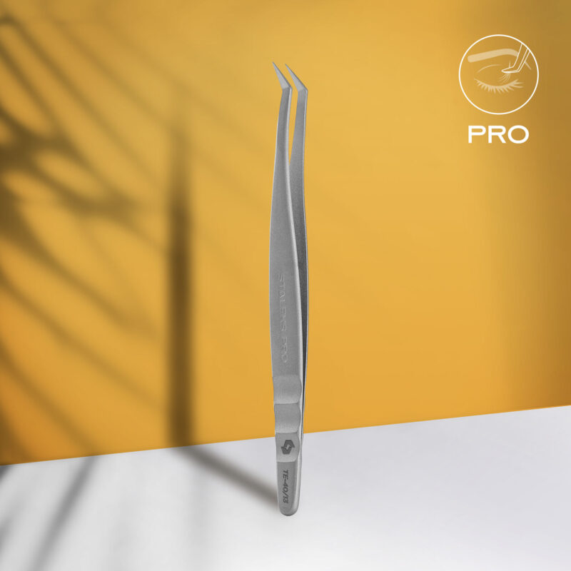 Pinça para pestanas profissional EXPERT 40 TIPO 13 (em forma de L, 40°)