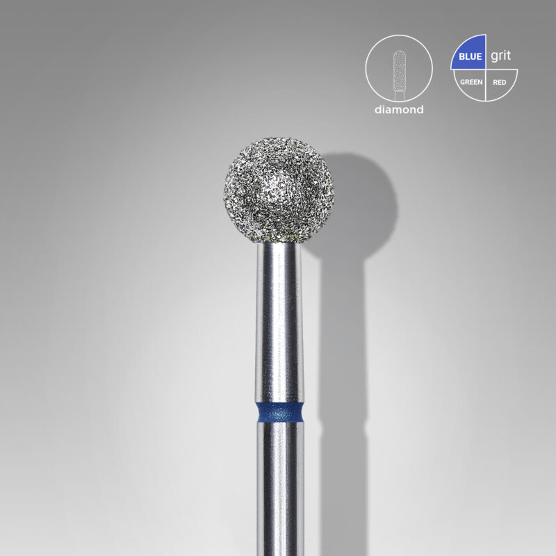 Broca diamantada para pele "bola" azul EXPERT diâmetro 5 mm (divisível por 10)