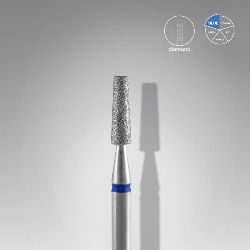 Broca diamantada para pele "frustum" azul EXPERT diâmetro 2,5 mm, parte útil 8 mm (divisível por 10)