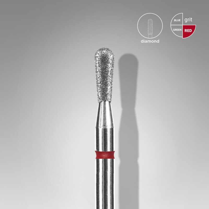 Broca diamantada para pele "cera" vermelha EXPERT diâmetro 2,3 mm, parte útil 5 mm