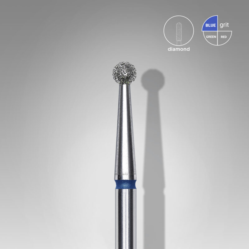 Broca diamantada para pele "bola" azul EXPERT diâmetro 2,5 mm (divisível por 10)