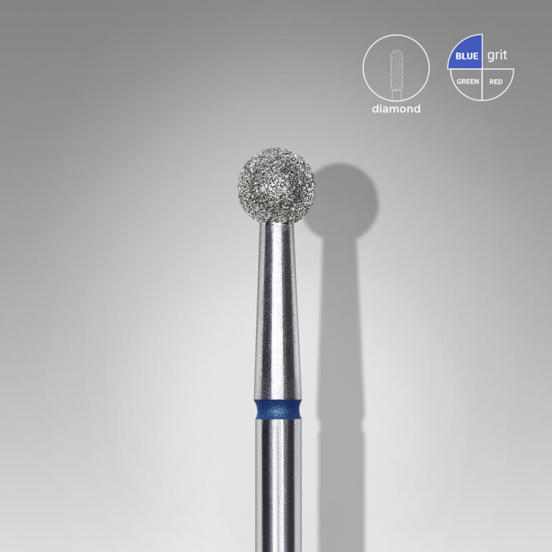 Broca diamantada para pele "bola" azul EXPERT diâmetro 4 mm (divisível por 10)