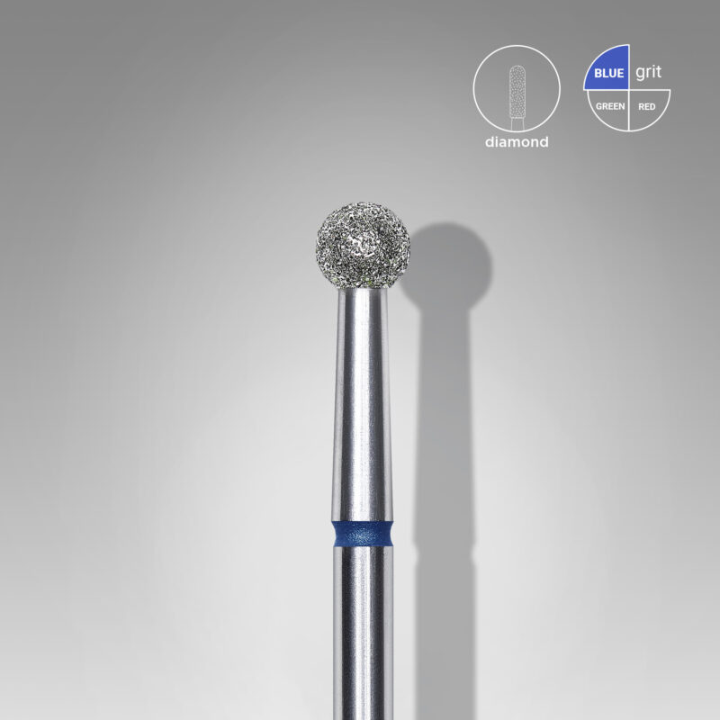 Broca diamantada para pele "bola" azul EXPERT diâmetro 3,5 mm (divisível por 10)