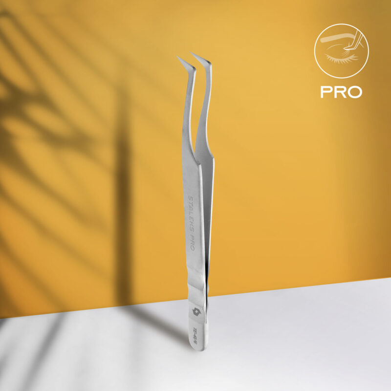 Pinça para pestanas profissional EXPERT 41 TIPO 6 (em forma de L, 75°)