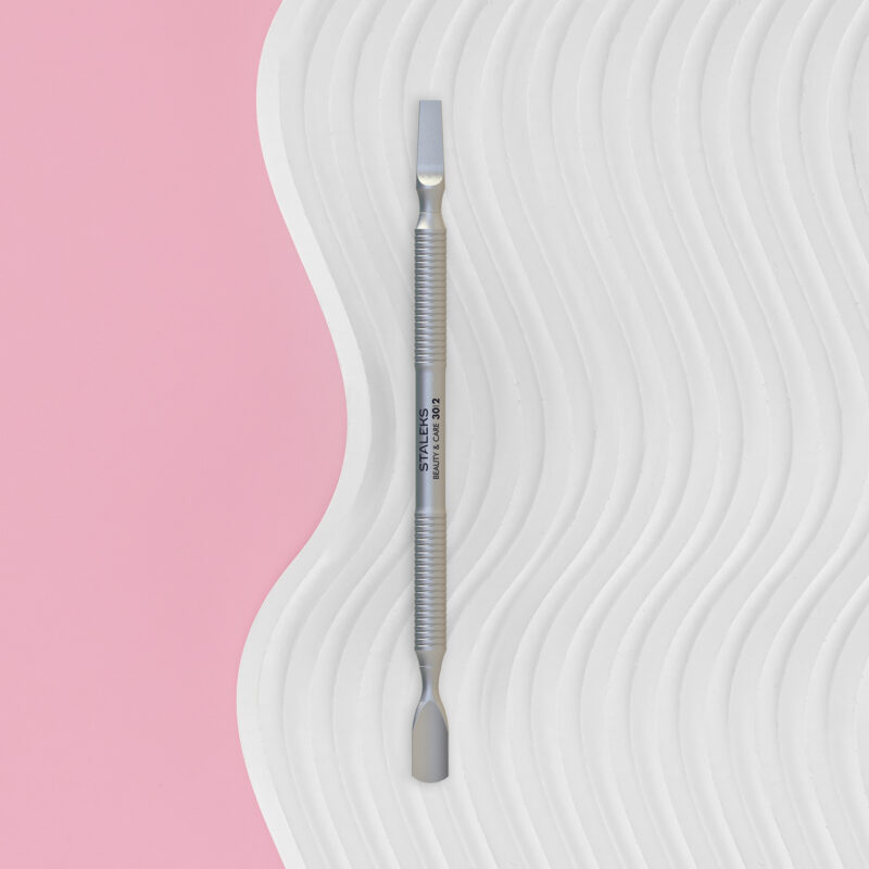Empurrador de manicure BEAUTY & CARE 30 TIPO 2 (pontiagudo estreito e espátula reta)