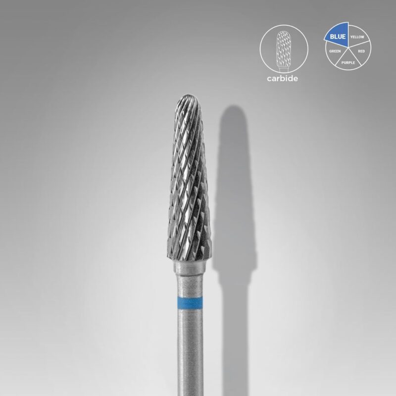Broca de carboneto para unhas "frustum" azul EXPERT, diâmetro 4 mm / parte útil 13 mm