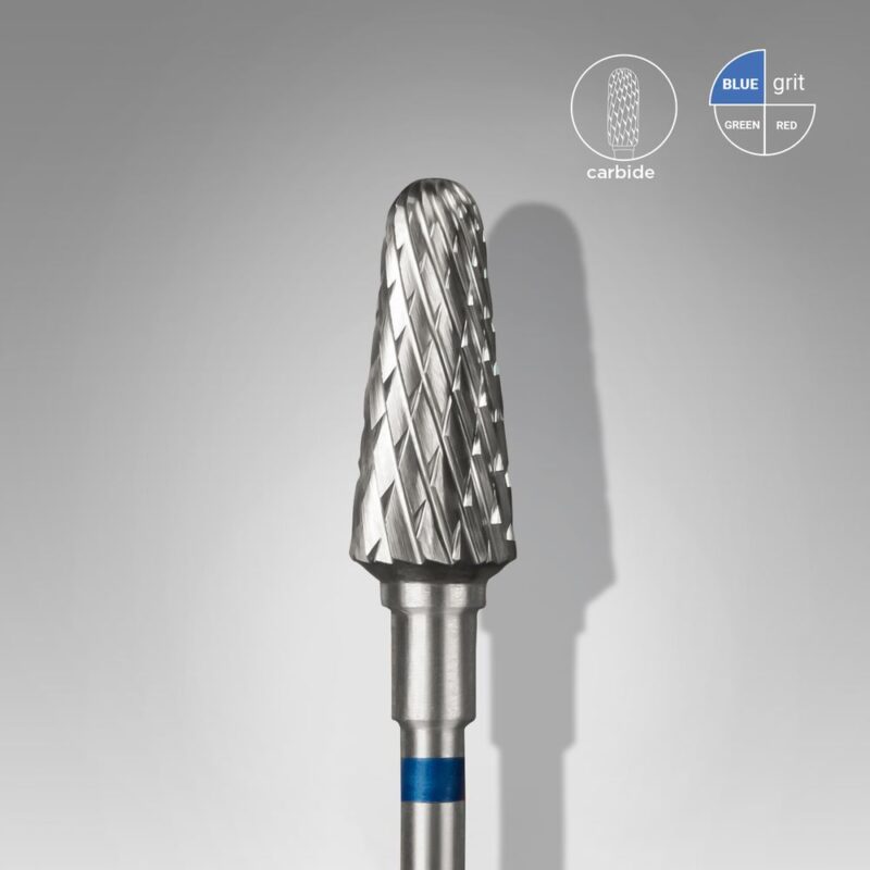 Broca de carboneto para unhas "frustum" azul EXPERT, diâmetro 6 mm / parte útil 14 mm